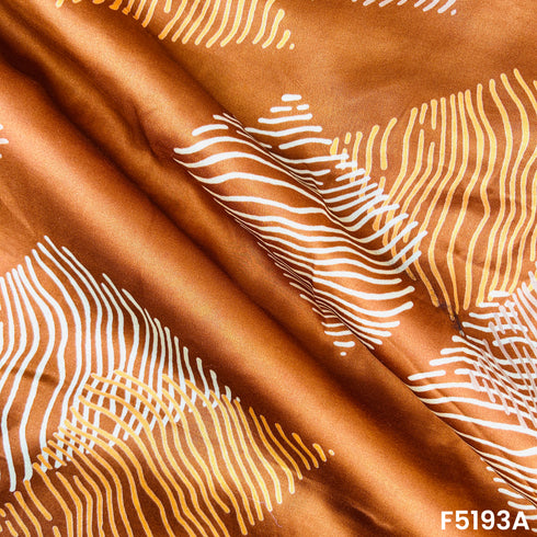 Digital Print Viscose Modal Satin Fabric- F5193